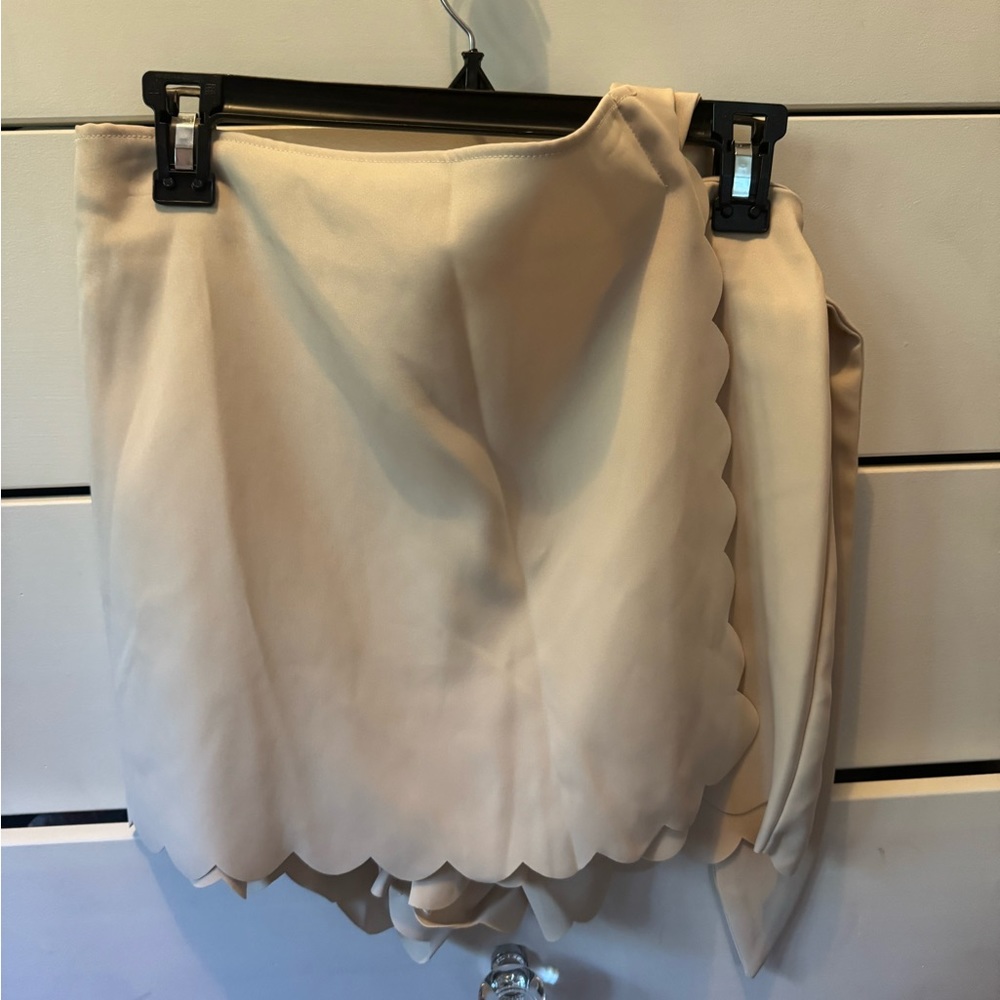 TULAROSA tan skort